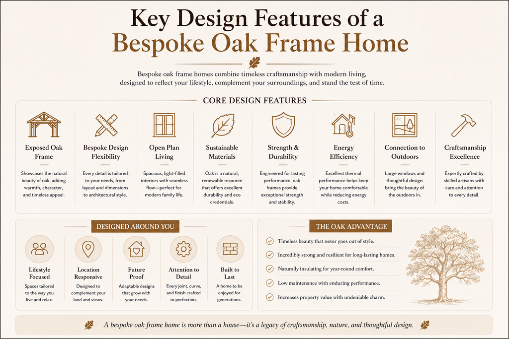 Key Design Features of a Bespoke Oak Frame Home 1 Oty OAk Homes